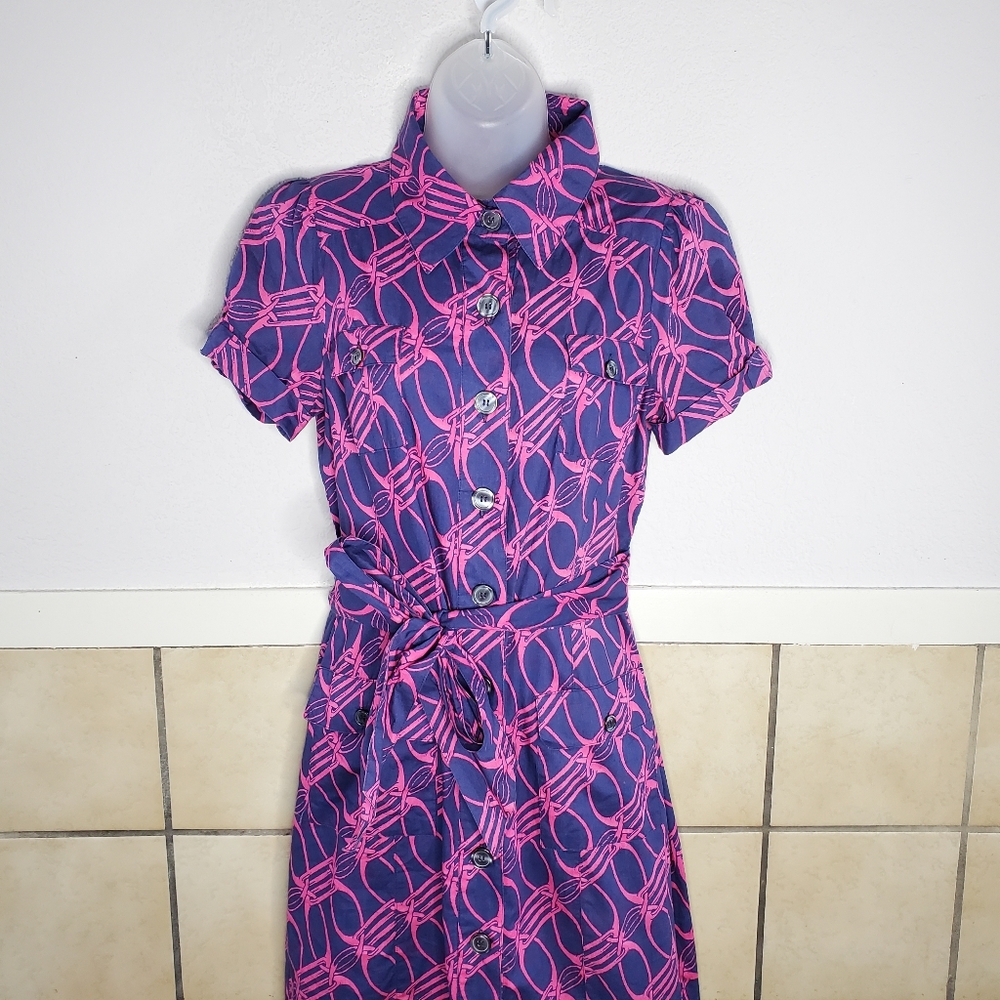 Diane Von Furstenburg purple & Pink midi Dress